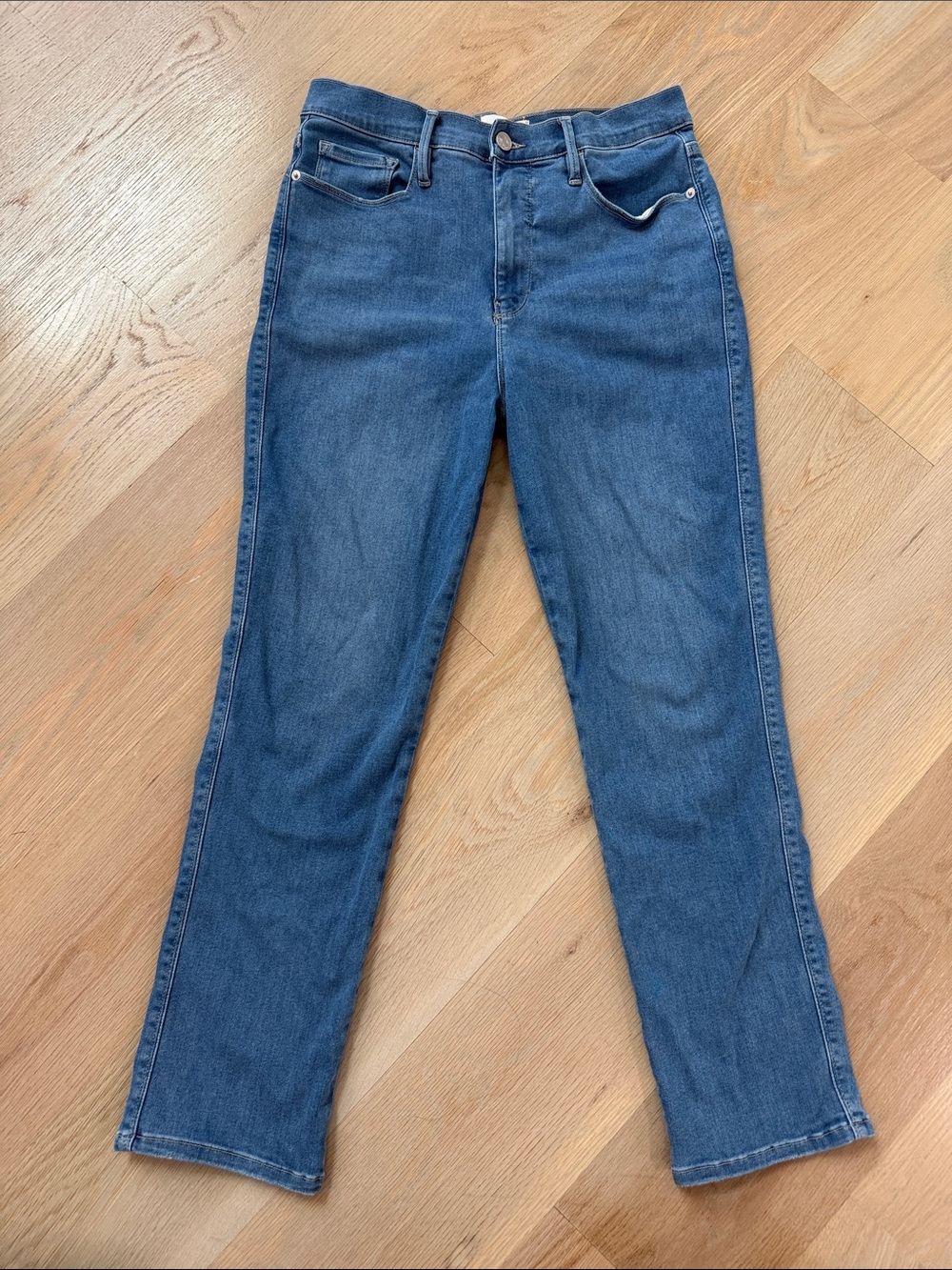 FRAME Le Sylvie Slender Straight High Rise Jeans Size 31